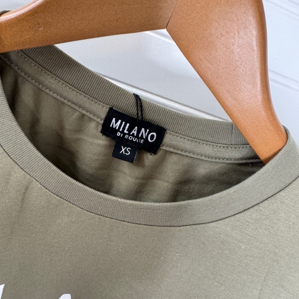 NEW Milano Di Rouge Men's Lux Signature T Shirt XS - Picture 3 of 8